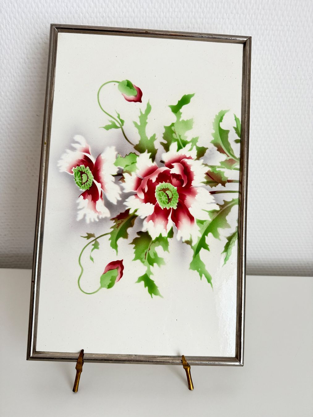 Sottobicchieri: Jugendstil Untersetzer mit Mohnblumen – Usato da Egg b. Zürich venduto da chantilly-lace 1