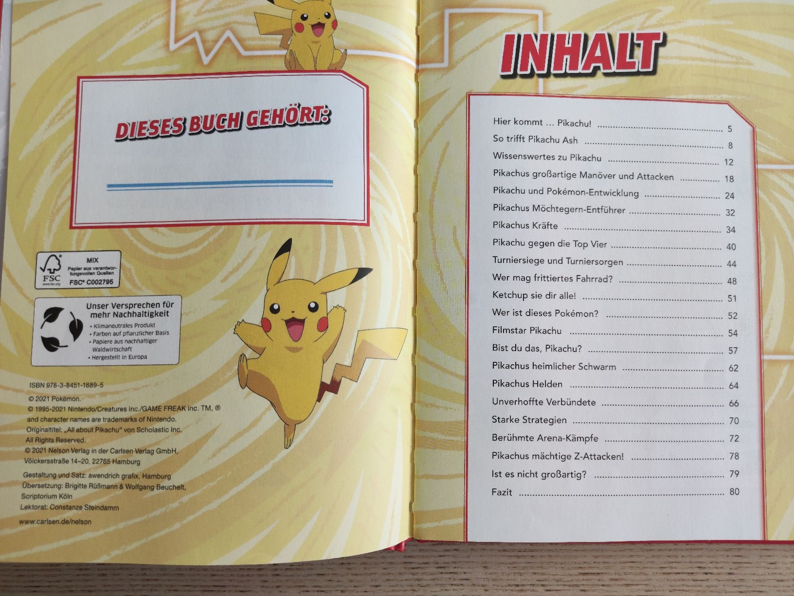 Libri: Alles über Pikachu – Pokémon-Buch – Usato da Schaffhausen venduto da philscardstore 4