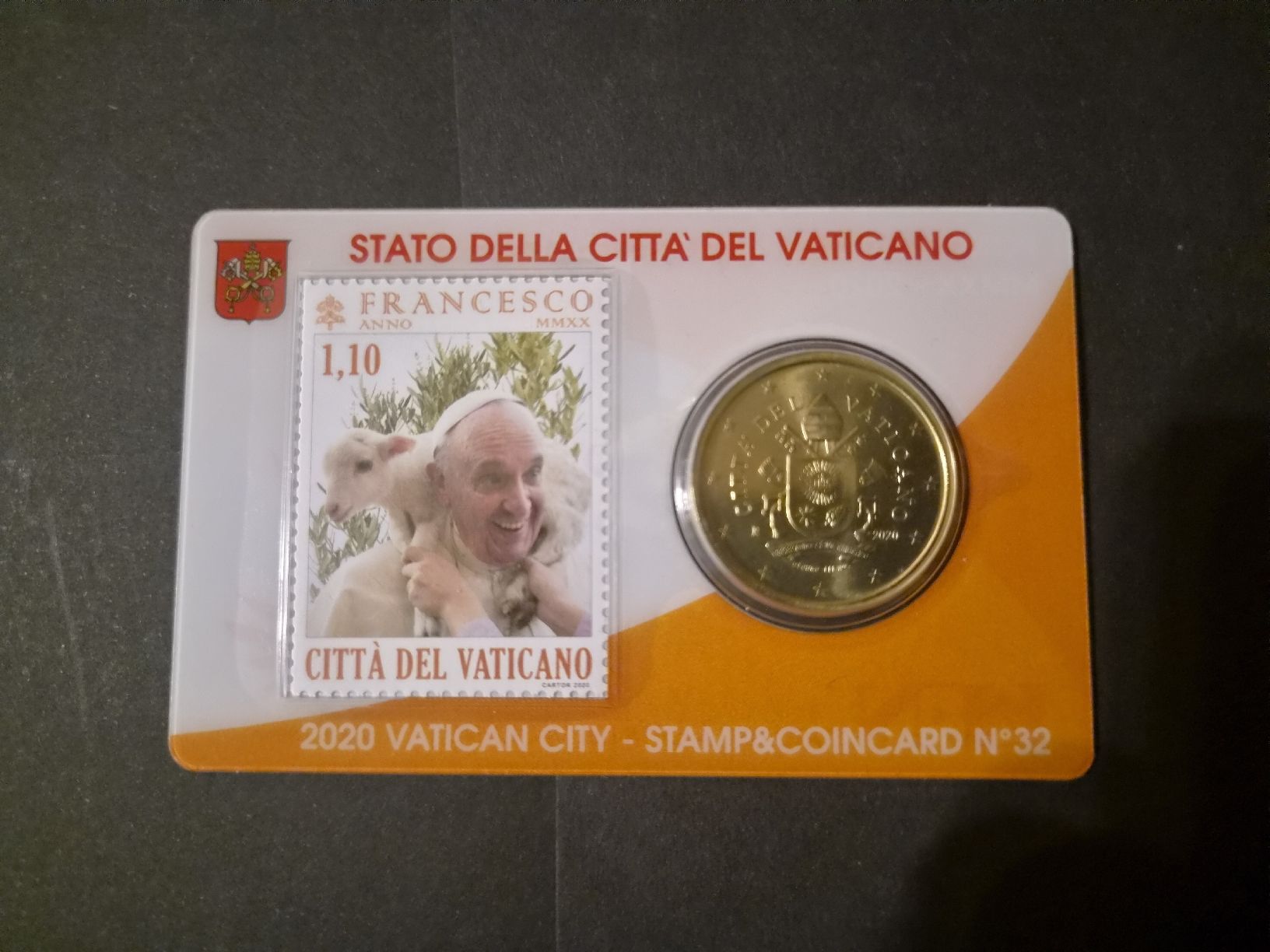 Tutti le monete: Vatican Stamp&coincard n°32 – Nuovo (secondo la descrizione) da Versoix venduto da rucio