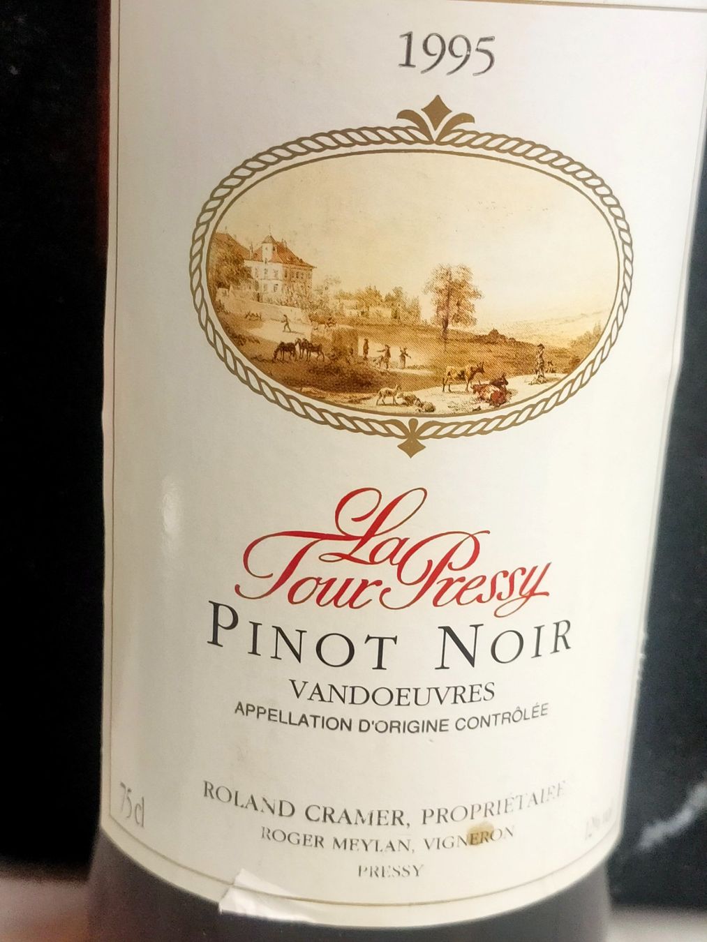 Vino: LA TOUR PRESSY PINOT NOIR 1995 – Nuovo e nell'imballaggio originale da Genève venduto da Leboucheoreilles 1