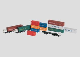 Märklin 89010 Container-Set mit LKW-Transport RAR