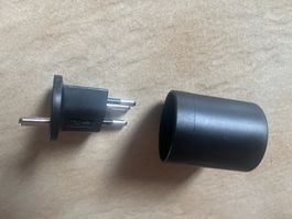 Adaptateur FIX Allemagne CEE7 - Suisse T12 noir neuf