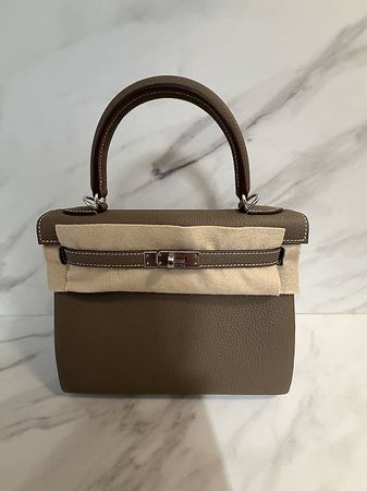 Sac Hermes Kelly 25 étoupe neuf 