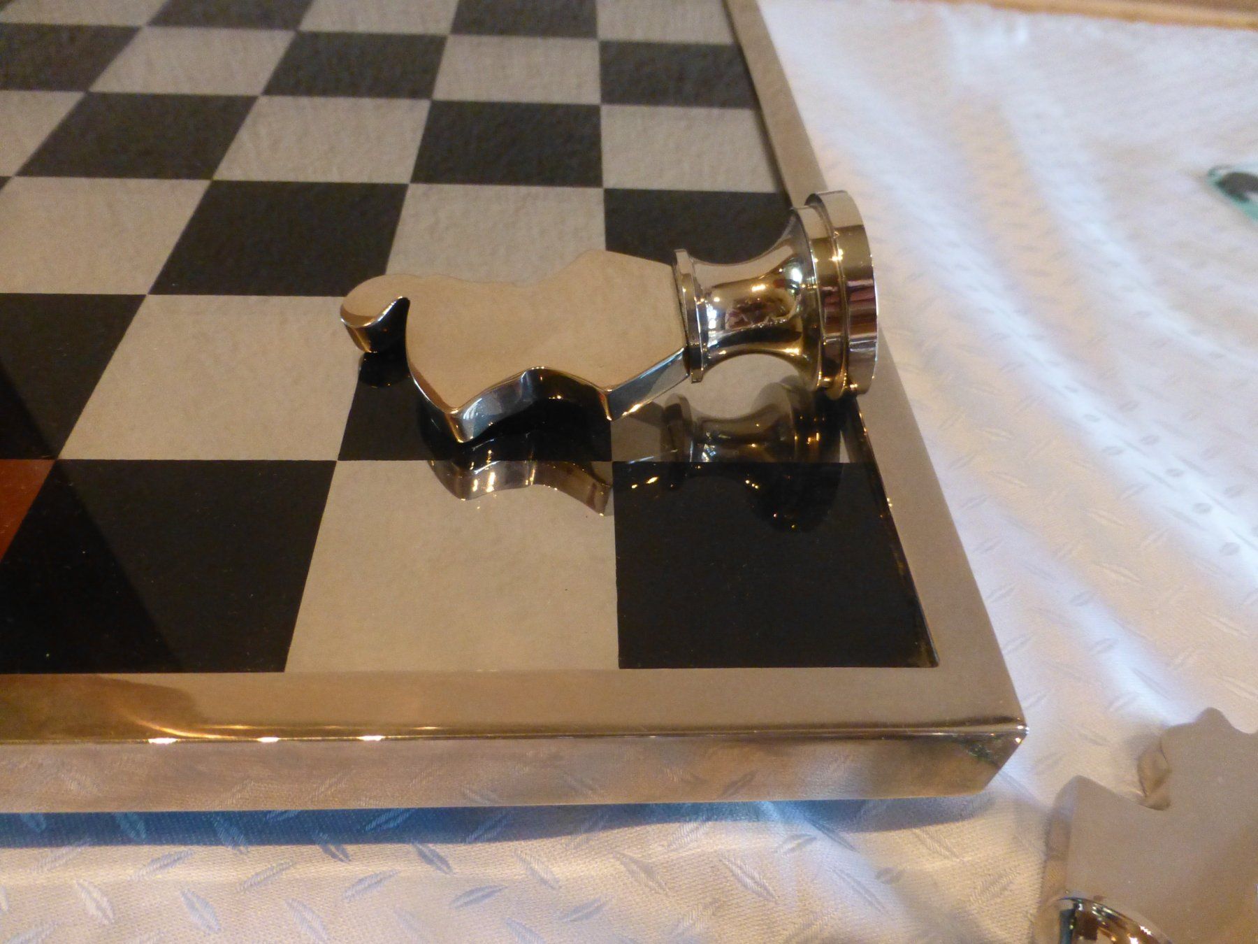 Giochi: zwei Schachspiele aus Metall und Glas – Usato da Würenlingen venduto da drago56 8