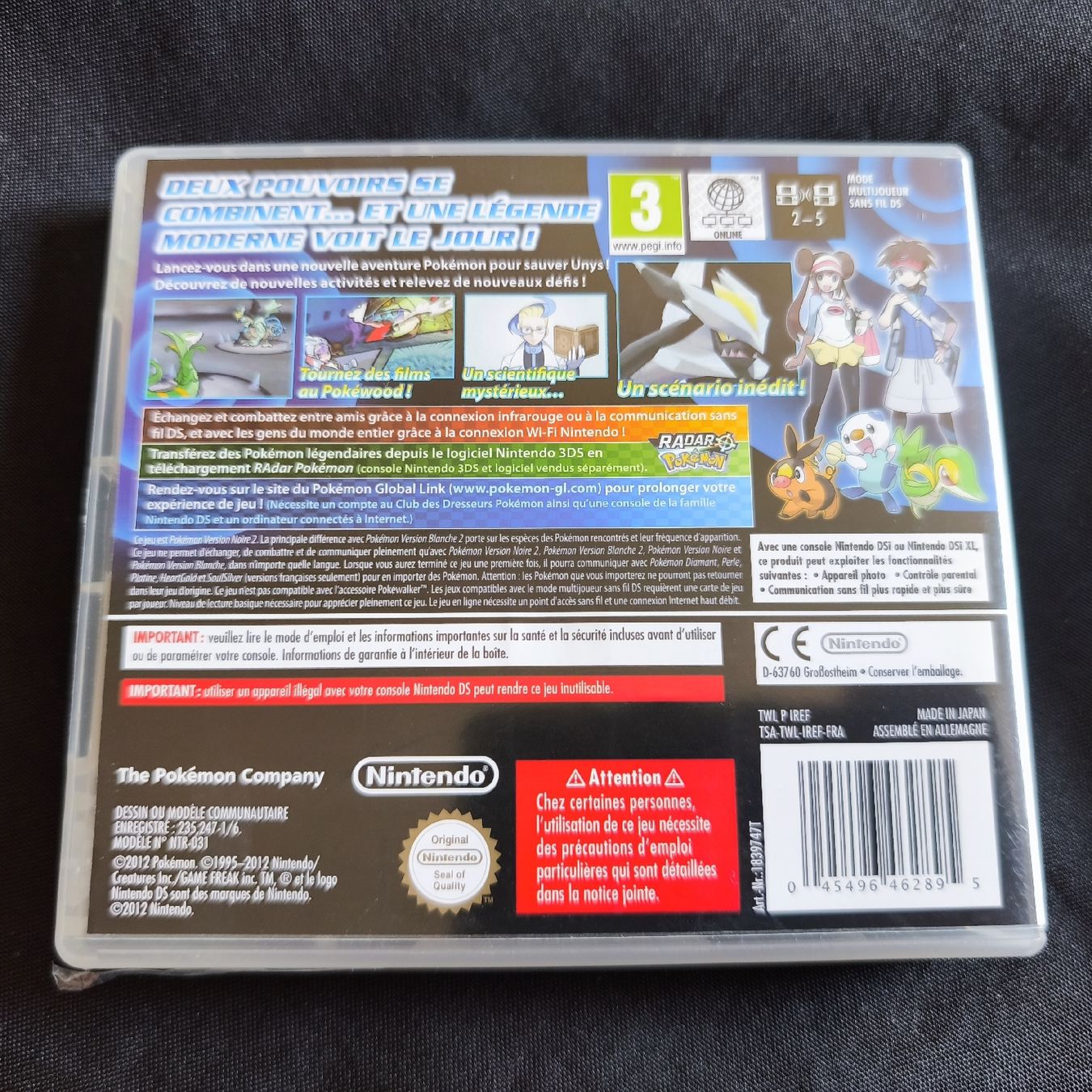 Pokémon Giochi: Pokémon Version Noire 2 Nintendo DS - COMPLET – Usato da Montet (Broye) venduto da Mimsoline 1