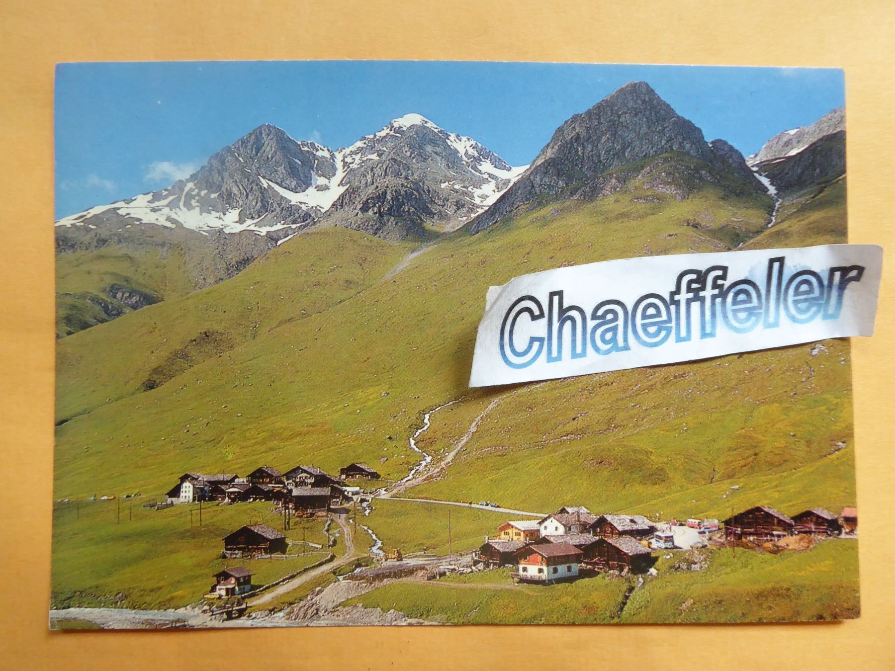 Cartoline postali: 1982  Avers-Juf mit Mazzaspitz – Usato da Zürich venduto da Chaeffeler
