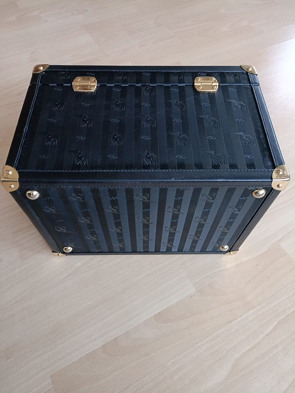 Maison Mollerus Valigie: Maison Mollerus Suitcase, Vintage, Black Leather – Usato da Wädenswil venduto da SwissCapriz 4