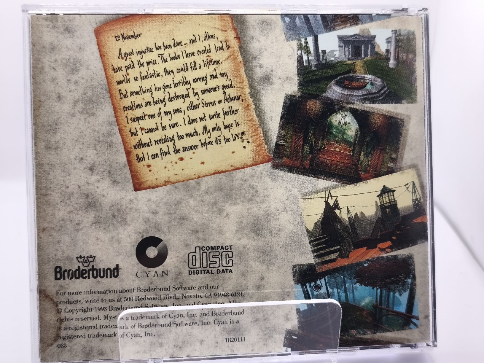 Giochi: Jeu vidéo Myst Macintosh CD-ROM Broderbund – Usato da Conthey venduto da Th3gr4yf0x 2