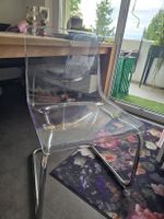 Freischwinger Stuhl transparent Kunststoff Ikea