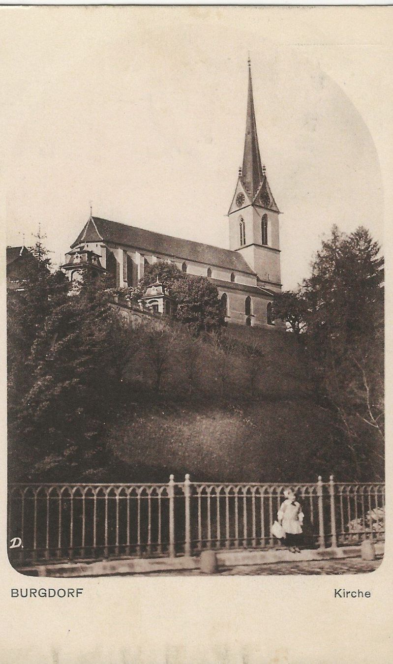 Cartoline postali: Burgdorf,Kirche,1909 – Usato da Frauenfeld venduto da Merk52