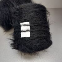 Alpaka Suri 74% Wolle 22% Intifil zum Handstricken 500g nero