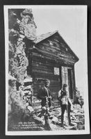 Refuge Solvay. Solvay-Schutzhütte/ Mt Cervin/ Bergsteiger