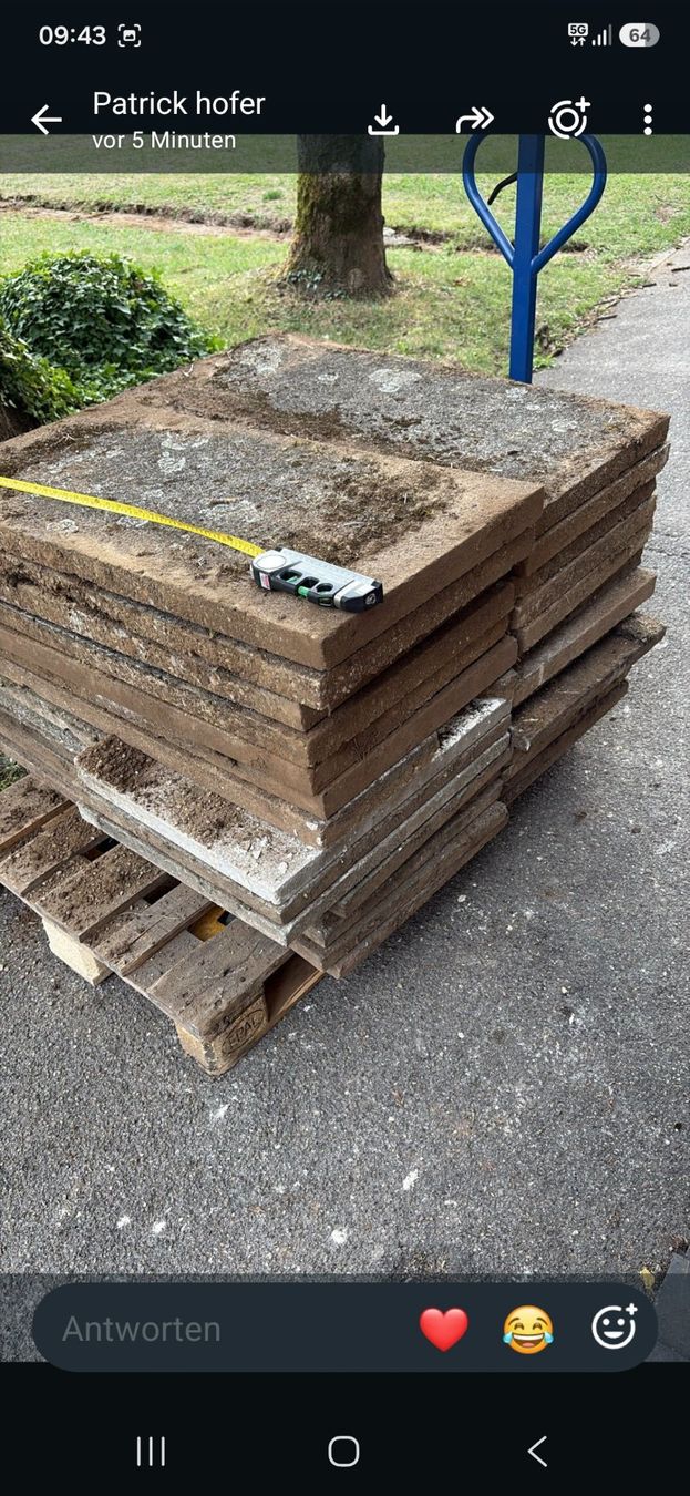 Rivestimenti per pavimenti: Garteplatte. auf – Usato da kloten venduto da eismeister33