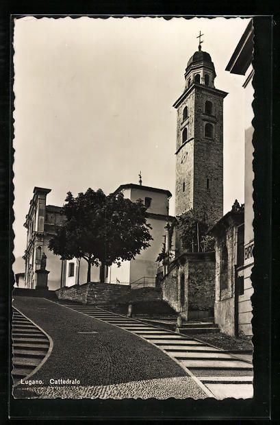 Cartoline postali: AK Lugano, Cattedrale – Usato da Berlin venduto da bartko-reher