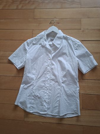 Damen Bluse Prestige by jas weiss Kurzarm Grösse 40