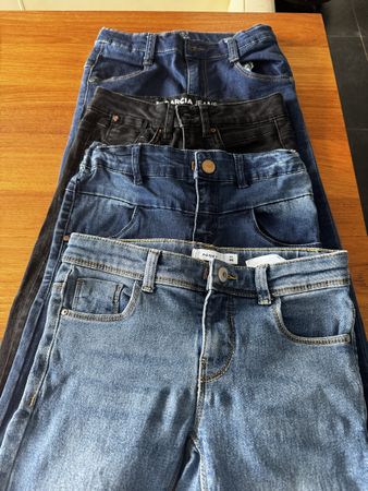 4 Jeanshosen slim fit Girls Gr 146