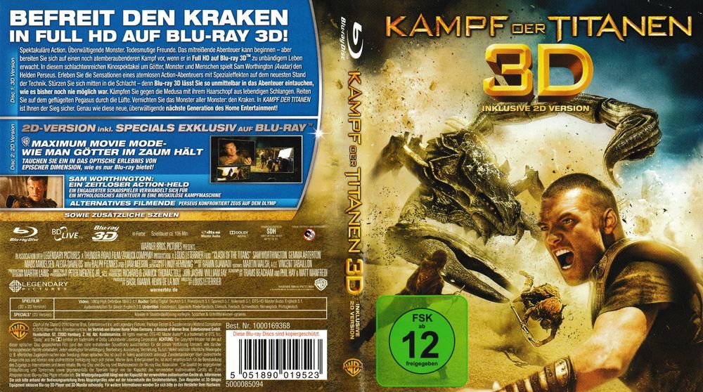 Blu-Ray - Kampf der Titanen (2D + 3D) (Gebraucht) in Langnau am Albis ...