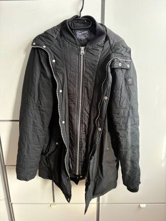 Petrol Industries: Winter-Parka - schwarz