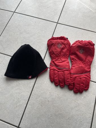 Warmes Winterset Gr 6 Handschuhe plus Wendemütze one size