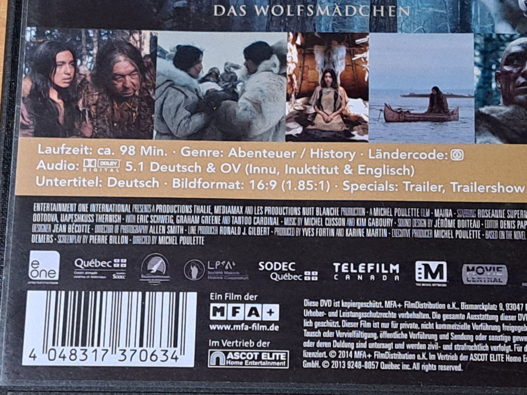 Tutti i DVDs: DVD Maïna, Das Wolfsmädchen von Michel Poulette – Nuovo (secondo la descrizione) da Unterseen venduto da Kanica 5