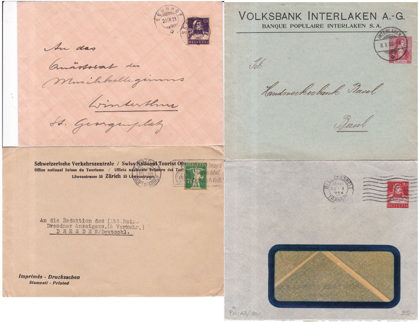 Tutti i francobolli: 40 Stk. Alte CH Briefe, Karten, FDCs etc. – Usato da Münchwilen AG venduto da Nesar 3