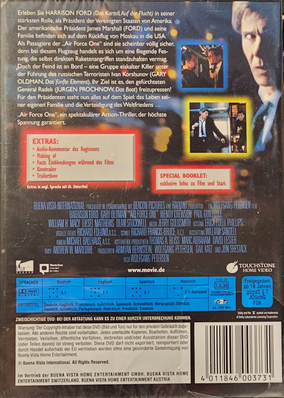 Alle DVDs: Air Force One – Neu und originalverpackt aus Wahlen b. Laufen von Cg10 1