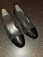 Theresia Pumps Leder grün Kroko-Optik Grösse 36.5 neu