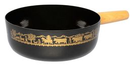 STöCKLI Fonduecaquelon Emotion Alpaufzug 23 cm Emaille