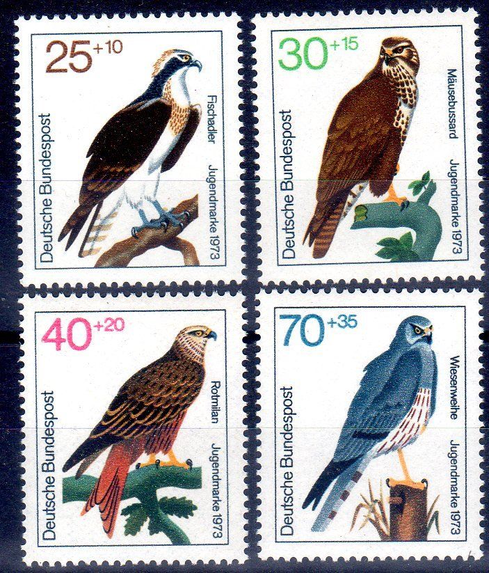 Tous les timbres: VÖGEL 4 JUGENDMARKEN ** POSTFRISCH ** - JJ18 – Neuf (Voir description) à Losone par EM2019