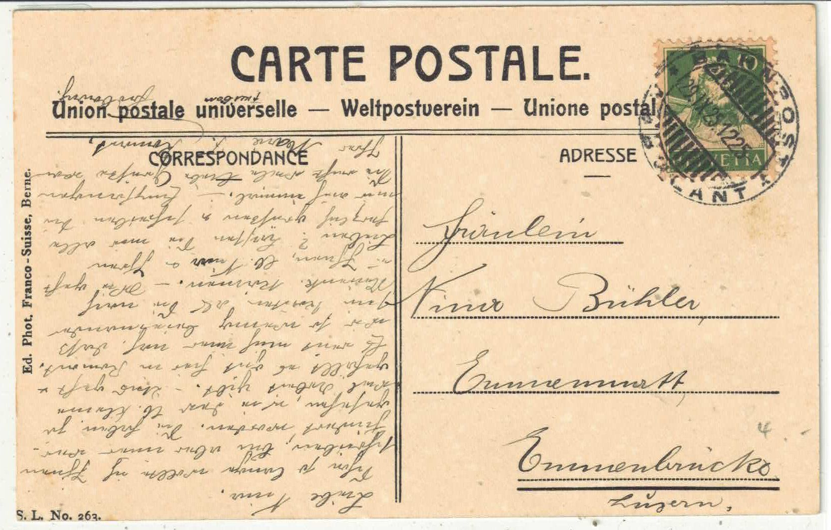 Cartoline postali: Romont - La grande Rue - animee – Usato da Ettingen venduto da Kartenplanet 1