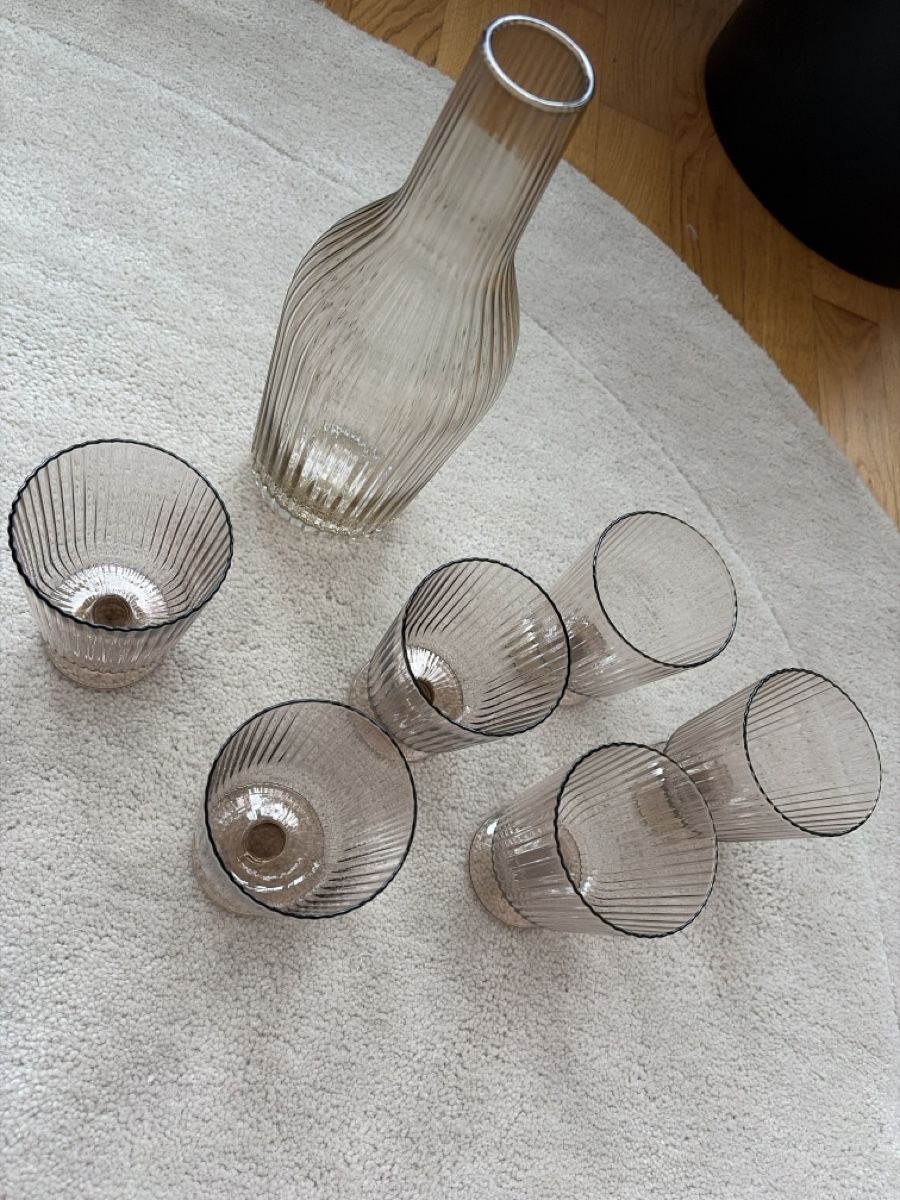 Ikea Set di piatti: Karaffe mit passenden Gläsern, Ikea – Nuovo e nell'imballaggio originale da Zürich venduto da ufe_f5q5
