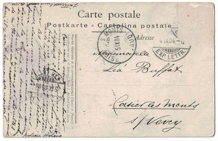 Cartoline postali: Genève, Musée du Parc Mon-Repos, circulée 1904 – Usato da Frauenfeld venduto da POML 1