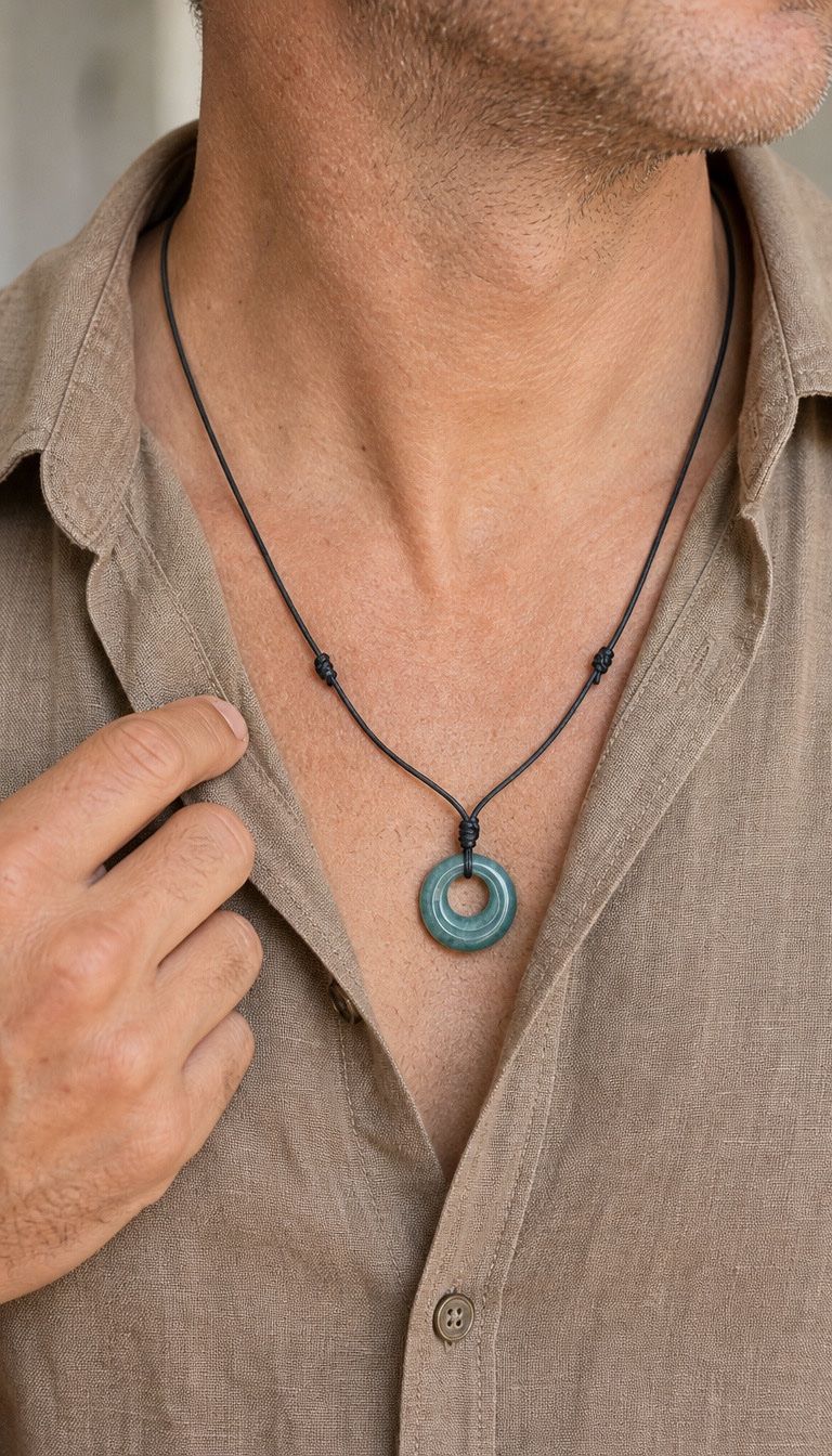 Ciondoli: Pi-Scheibe/Donut aus Jade – Nuovo e nell'imballaggio originale da Ruggell venduto da Shop_Jade 3