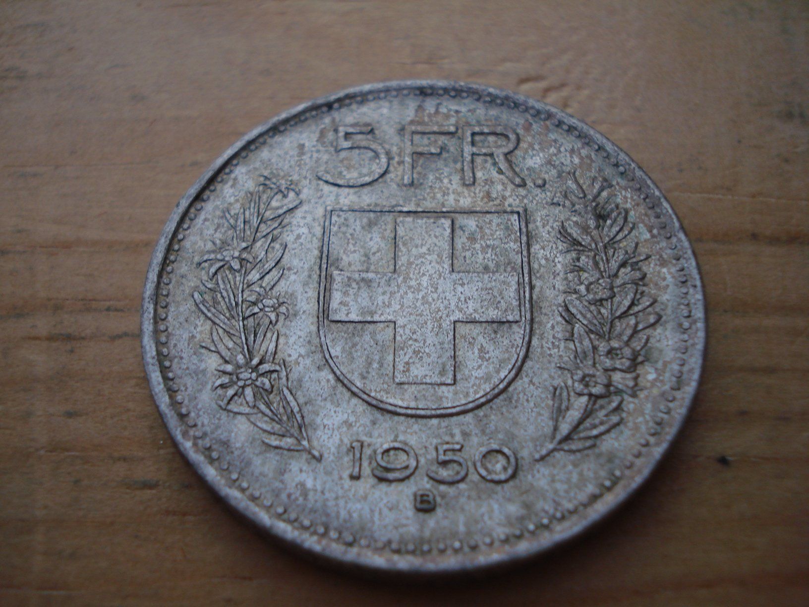 Tutti le monete: (D2) 5 Franken 1950 – Usato da Erlach venduto da Net-Coins