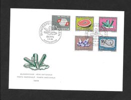 FDC Pro Patria Serie 1959; B91 - B95 ET Bern 1.6.1959