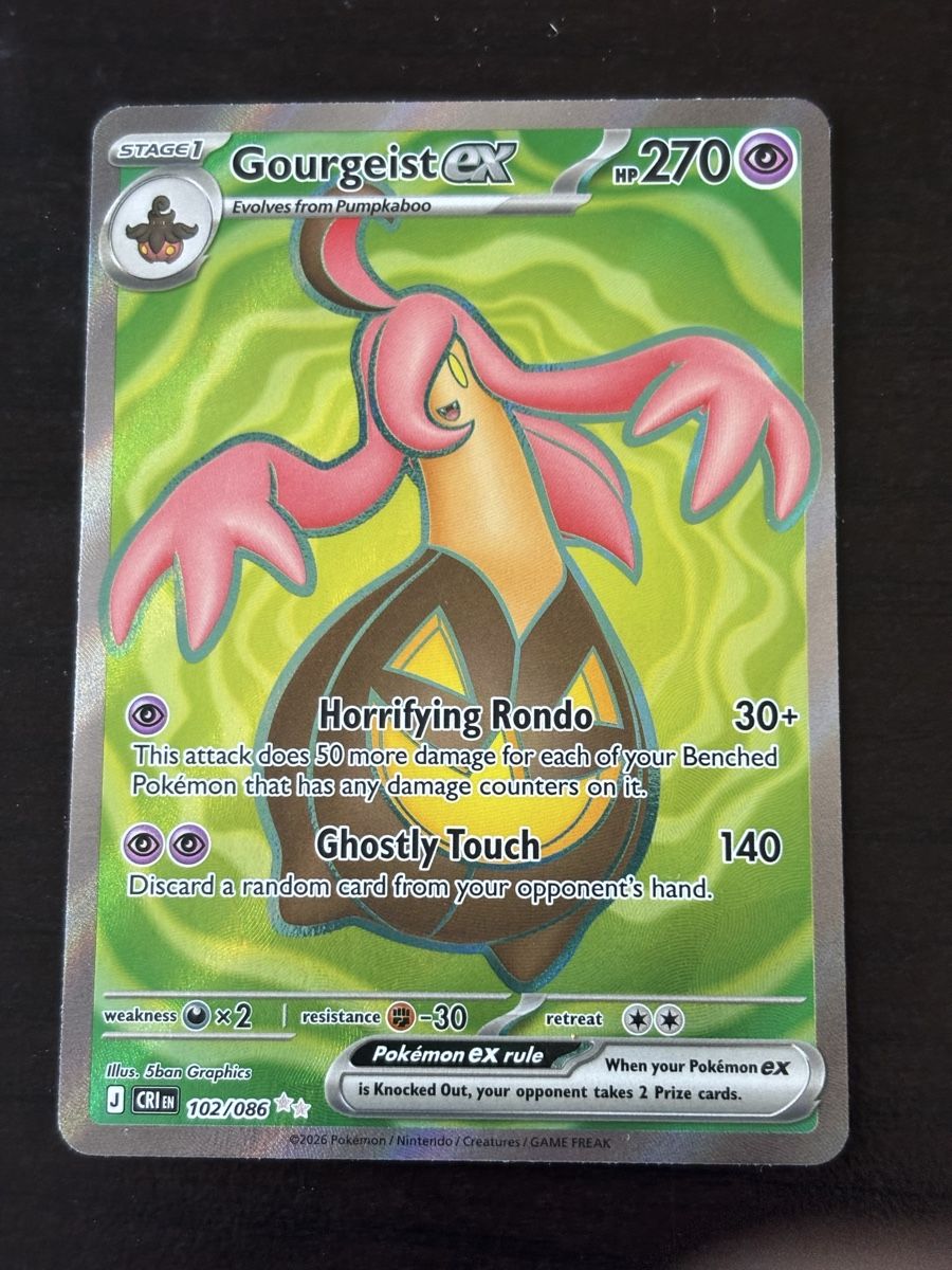 Pokémon Carte collezionabili: Carte Pokémon GOURGEIST cri 102 – Nuovo (secondo la descrizione) da lausanne venduto da helderj