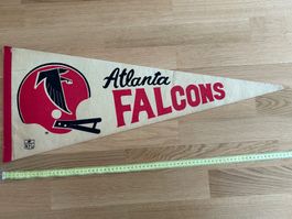 🏈 Vintage NFL Wimpel 1980er: Atlanta Falcons (75x30cm)