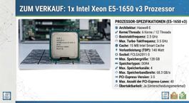Intel Xeon E5-1650 v3 – 6 Cores, Unlocked! Overclock King