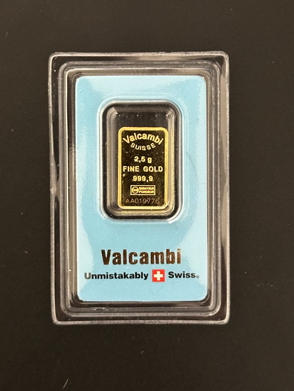 Metalli preziosi: Goldbarren 2.5 g Valcambi – Nuovo e nell'imballaggio originale da Untersiggenthal venduto da byiggy