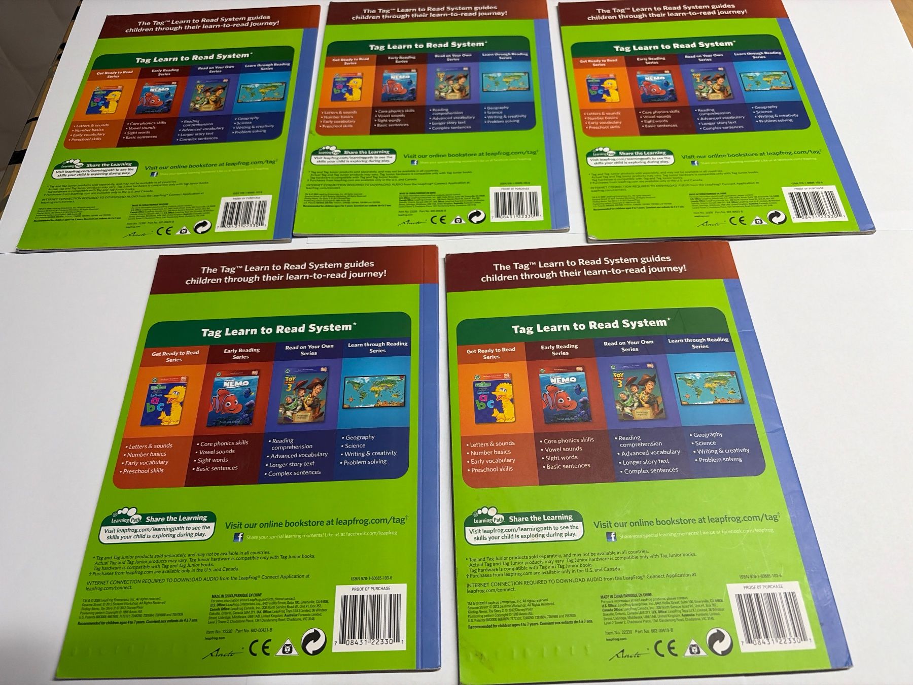 Bücher: LeapFrog Tag Learn to Read 5 Bücher – Neu (gemäss Beschreibung) aus Uster von oranger_pulli 1