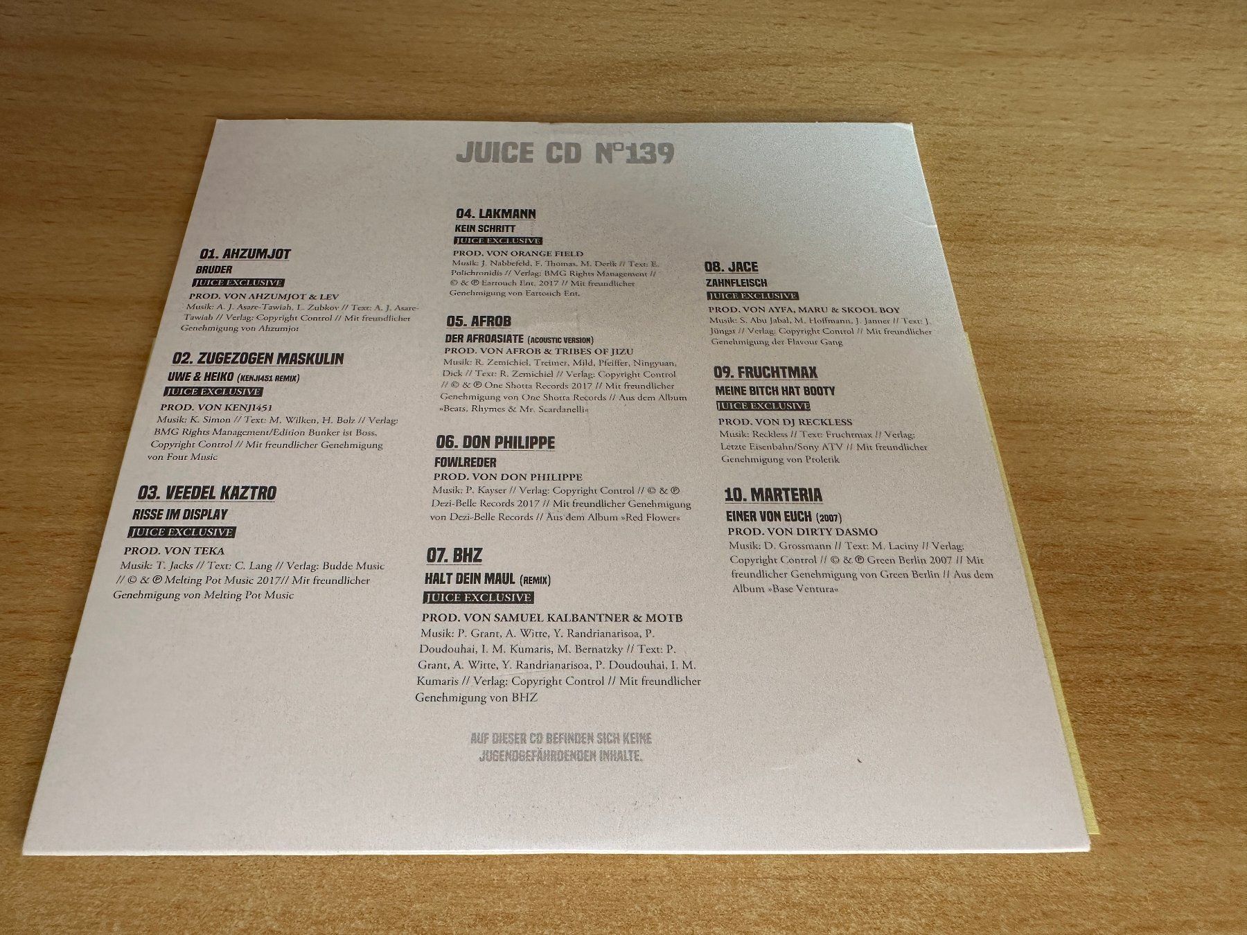 CD: Various – Juice CD No. 139 – Usato da Rikon im Tösstal venduto da Alpenmutz 1