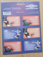 Schuletiketten (18) umbro Fussball von Lannoo Graphics