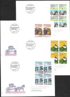 4 FDC 753 - 756 Serie Viererblöcke ET Bern 4.9.1987