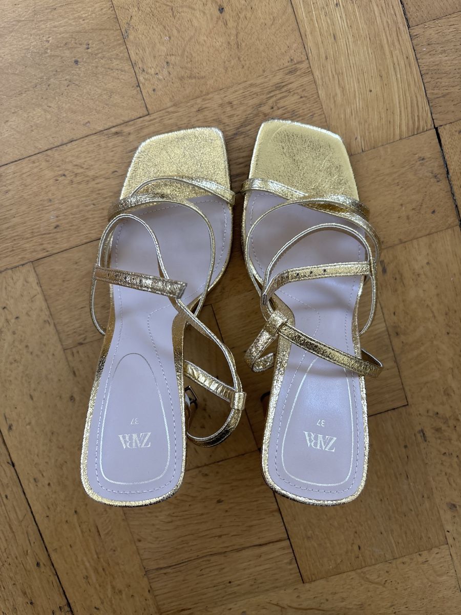 Zara Scarpe da donna: Zara Gold Heels, Size 37 – Usato da Zürich venduto da Rosa21 1