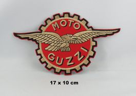 MOTO GUZZI - XL Aufnäher - Aufbügler - Stickerei - 17x10cm
