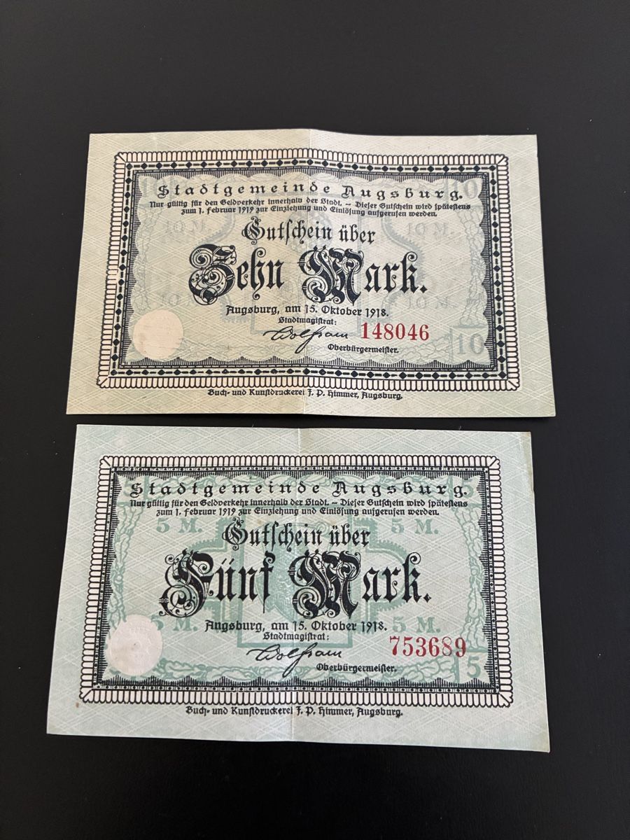 Banconote: 2 verschiedene notgeld  – Usato da Dällikon venduto da Woldbanknoten
