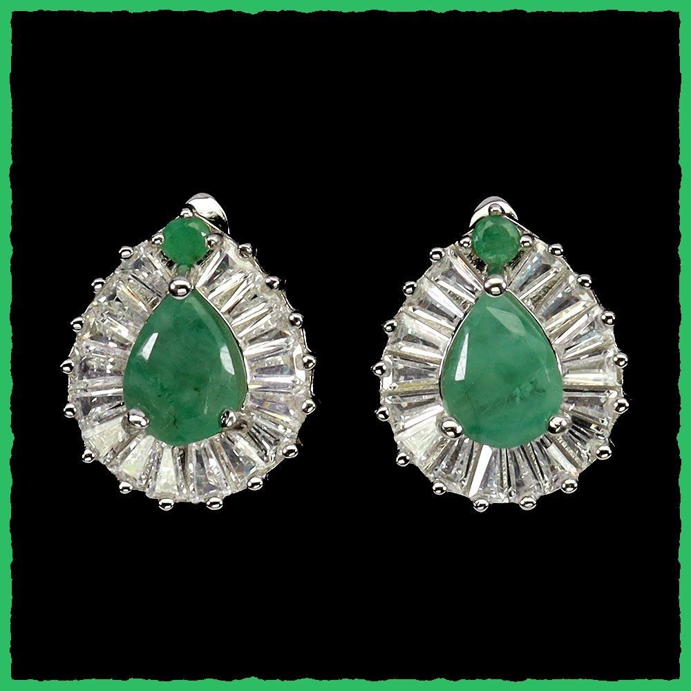 Orecchini pendenti & Orecchini a lobo: Smaragd Ohrringe 925 Silber – Nuovo e nell'imballaggio originale da Oberglatt ZH venduto da Goldfee1