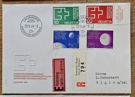 Lettre Exprès Lausanne Expo 64 - Biglen