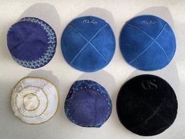 6 x Schöne Kippot JUDAIKA