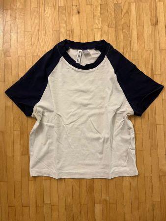 H&M T-Shirt, Grösse M, blau/weiss